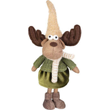 MagicHome Christmas Decoration, Reindeer, Girl, 22 x 14 x 53 cm