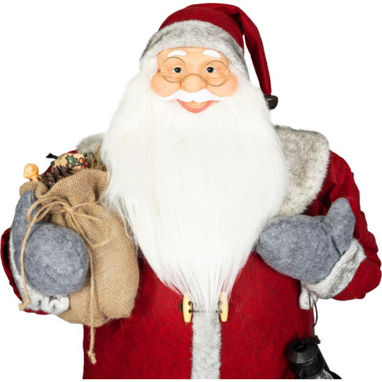 MagicHome Ziemassvētku rotājums, Ziemassvētku vecītis, sarkans, 120 cm MagicHome Ziemassvētku rotājums, Ziemassvētku vecītis, sarkans, 120 cm