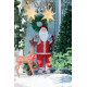 MagicHome Ziemassvētku rotājums, Ziemassvētku vecītis, sarkans, 120 cm MagicHome Ziemassvētku rotājums, Ziemassvētku vecītis, sarkans, 120 cm