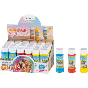 Burbuļu pūtējs Strend Pro, ar medījumu, 60 ml, jauktas krāsas, pārdošanas kaste 24 gab