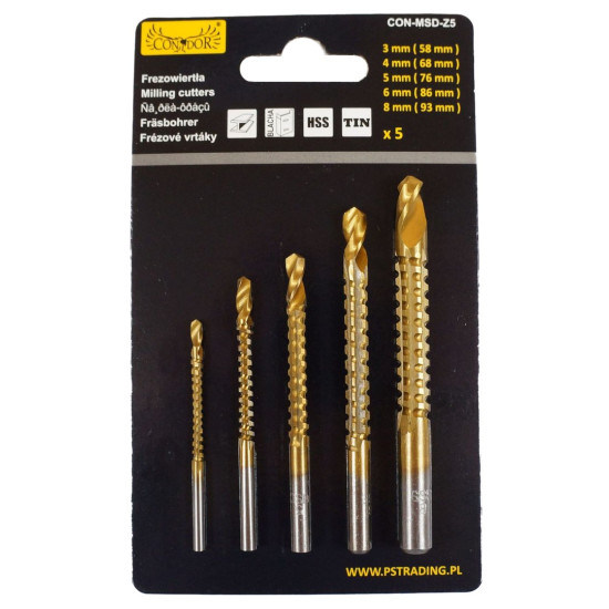 Milling cutters 3-4-5-6-8mm