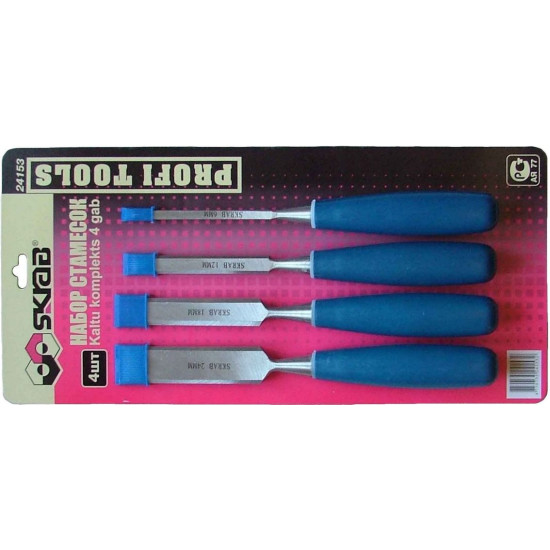 Набор стамесок 4шт сr Mn 65