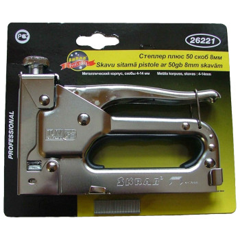 Пистолет скобозабивной 4-14мм, степлер
