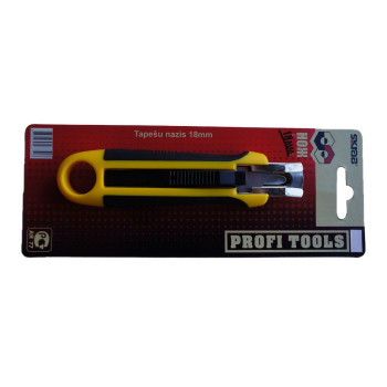 Нож 18мм д/линол. с возвр. пруж