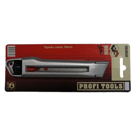 Нож 18мм с фиксатором алюм.