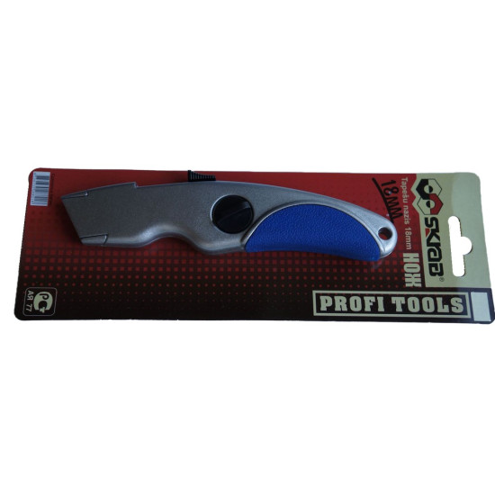 Нож 18мм д/линол. мет. корпус