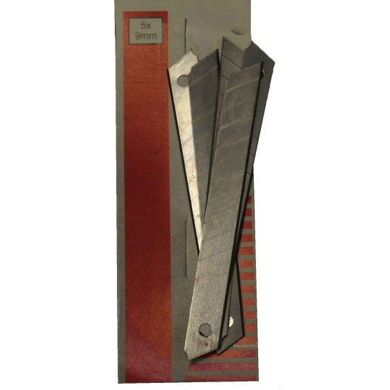 Лезвия выдвижные 5шт. 9мм