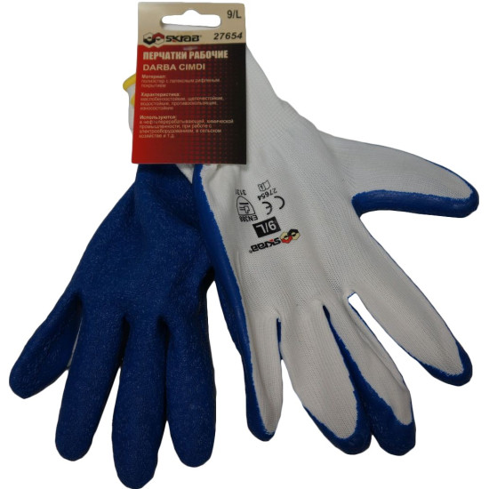 Gloves 9' polyester latex coat