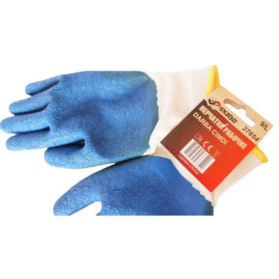 Gloves 9' polyester latex coat