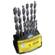 Twist drill set 19pcs 1-10mm Twist drill set 19pcs 1-10mm
