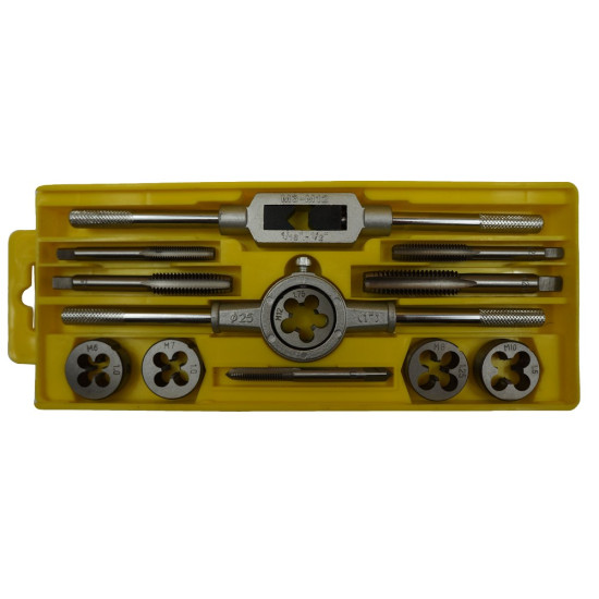Tap and die set 12 pcs