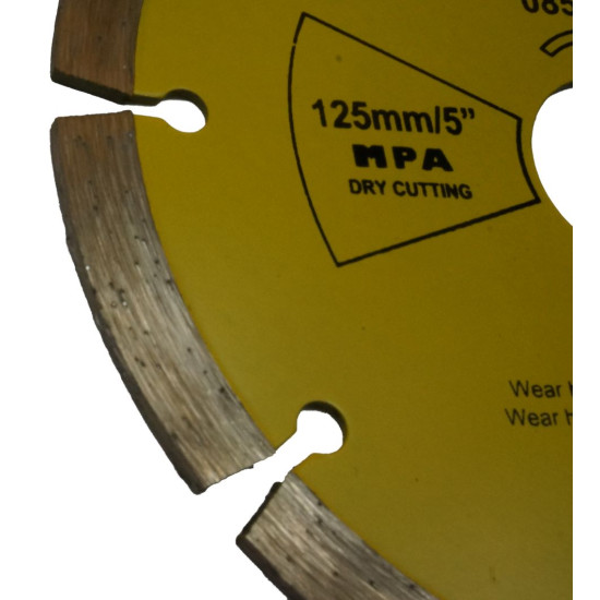 Dimanta griešanas disks 125 mm dimanta sausai griešanai