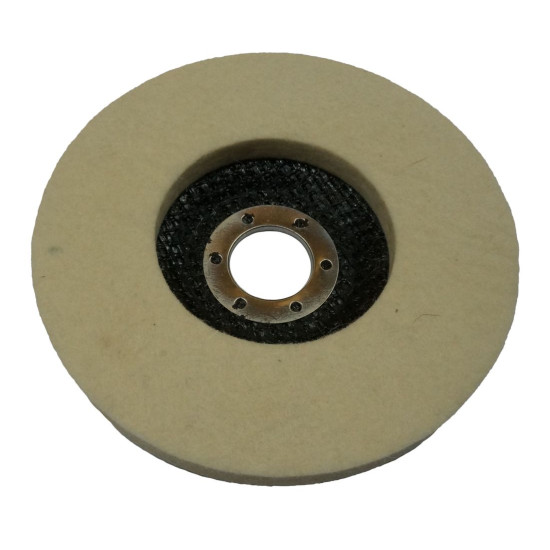 Wool polishing disc