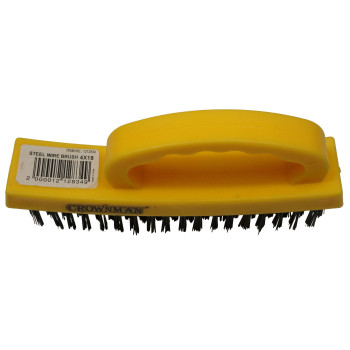 Stel wire brish w/hndl 4x18