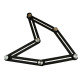 Hexagon Fold Ruler With Tile Hole Locator Hexagon Fold Ruler With Tile Hole Locator