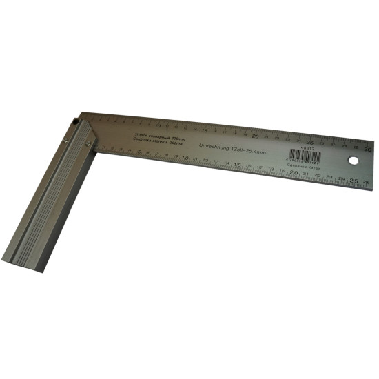 Столярный винкель 400мм алюм.