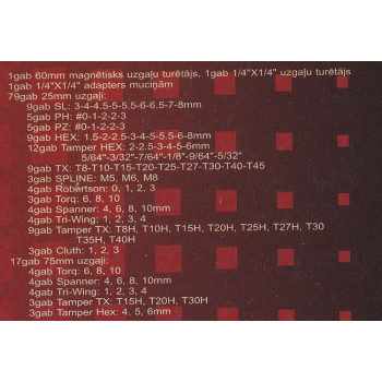 Набор спец. насадок 99пр.