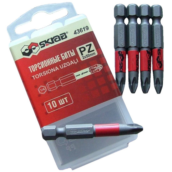 Bit set 10pcs 50mm pz1