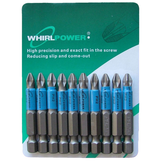 Bit set 10pcs 50mm ph2