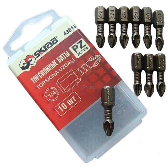 Bit set 10pcs 25mm ph2