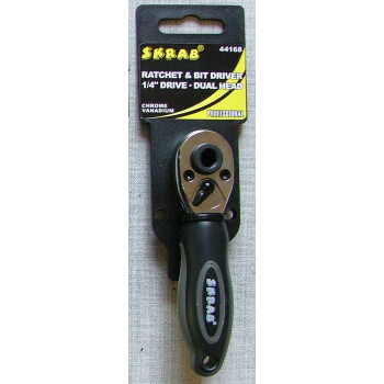 Трещотка 1/4' под головки/биты