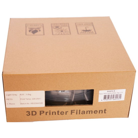 Филамент реTG светло-серый 1кг 1.75мм Филамент реTG светло-серый 1кг 1.75мм