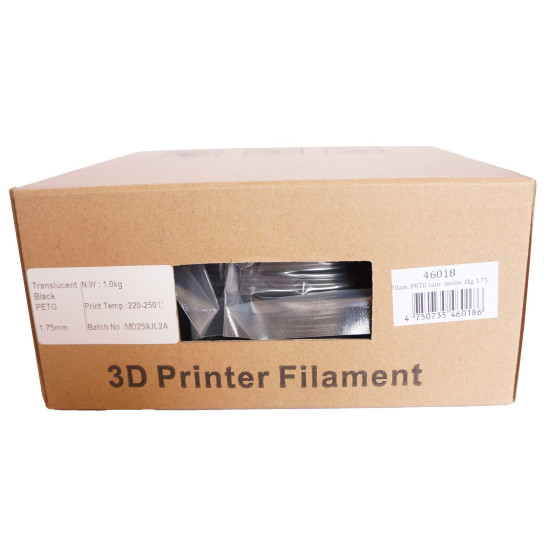 Филамент реTG саrbоn черный 1кг 1.75мм