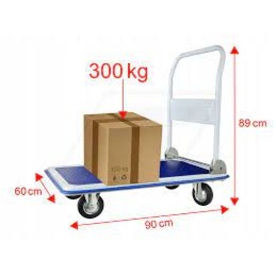 Trolley on 4 wheels 60*90cm 300kg