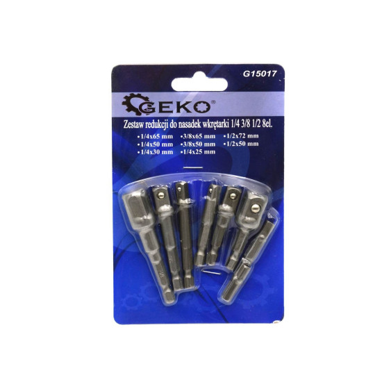 Набор адаптеров для головок 1/4'' 3/8'' 1/2'' 8пр