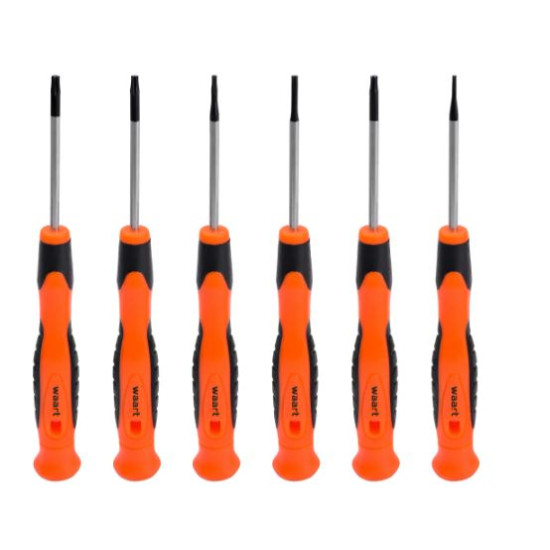 Precision screwdriver set 40 mm, 6 gab