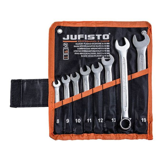 Set of combination wrenches 8-19mm 8pr