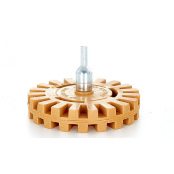 Диск резиновый для снятия клея + переходник (гофрированный)