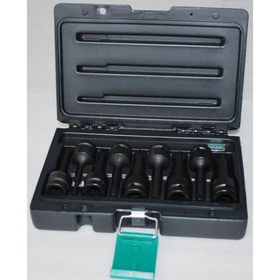 Комплект ударных головок Т25-Т70 1/2"; 78мм 9.пр Honiton