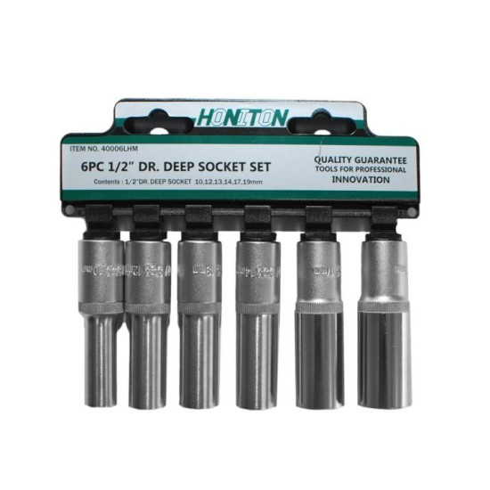 Набор головок 10-19мм 1/2"; длинные 6пр Honiton
