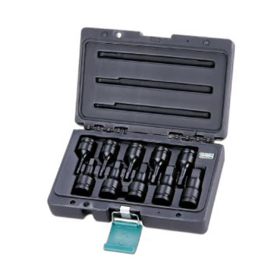 Биты HEX ударные Головкаьные к-ц 4-19мм 1/2"; 10пр Honiton