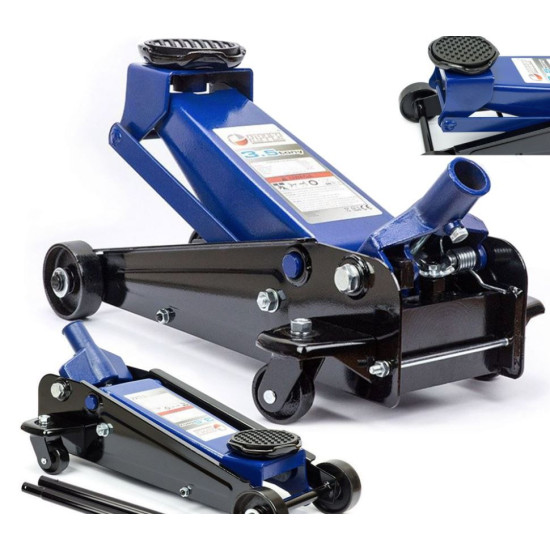 Jack 3.5T hydraulic on wheels h135-500mm