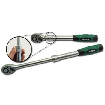 Трещотка телескопическая 150-200мм 1/4"; 72з