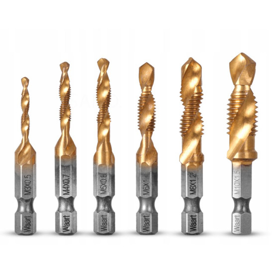 Tap/drill set M3-M10 HEX