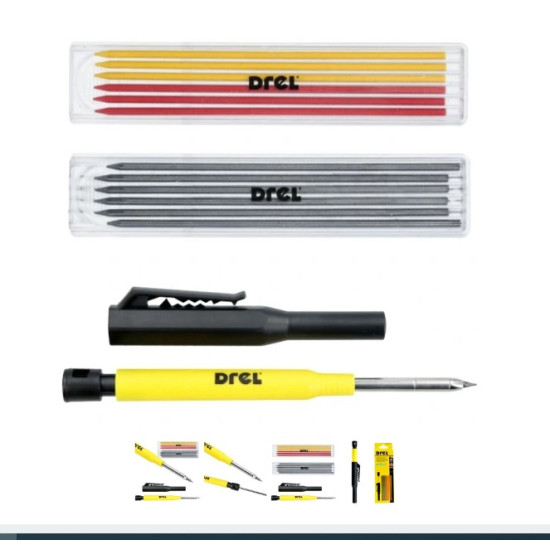 Mechanical pencil with sharpener, 12 cartridges