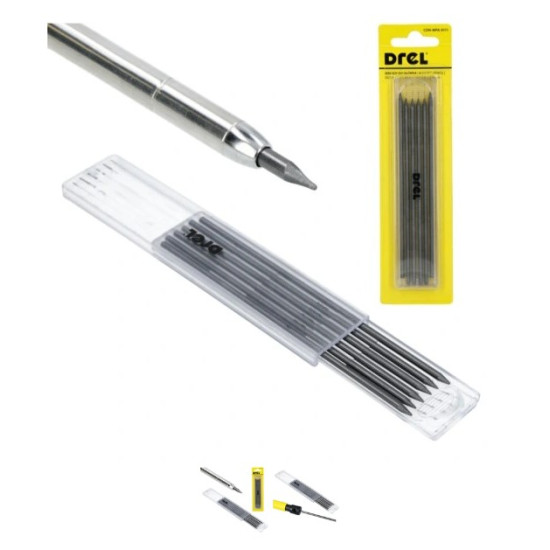 Грифели для карандаша графитовые, 2.8 мм, 6шт.