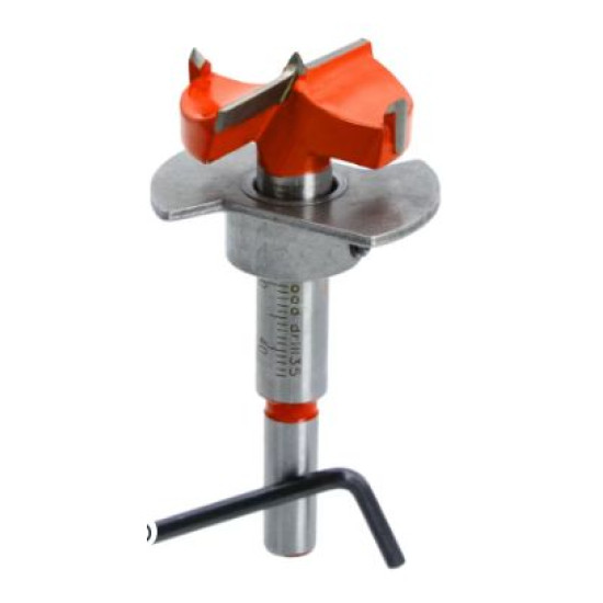 Hole cutter for furniture hinges 35mm