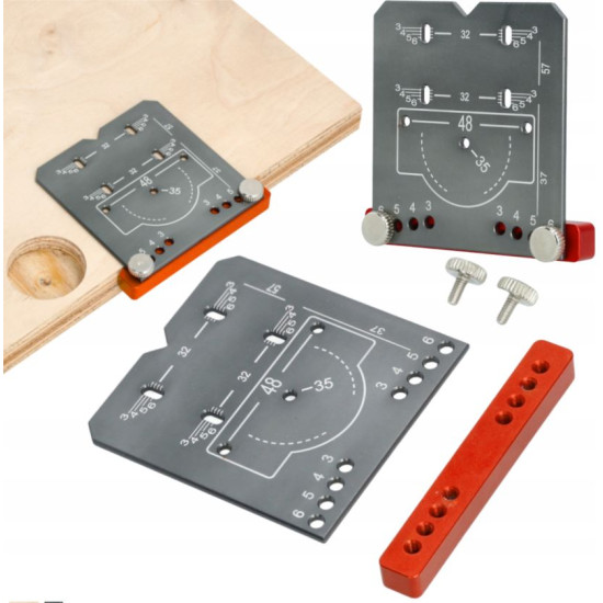 Device for marking holes for furniture hinges AL