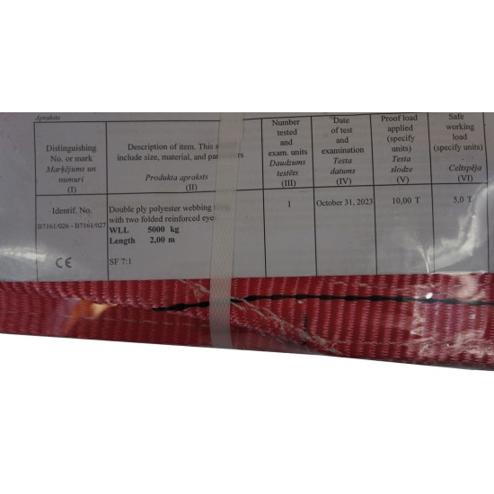 Sling WS 5T 4M  150mm