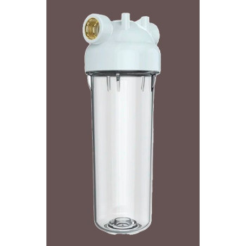 Фильтр для холодной воды 8,6 бар -  прозрачный корпус 10*3/4"-8,6 бар