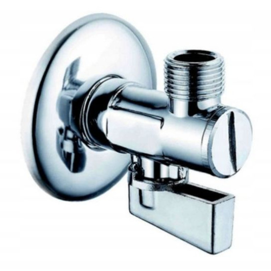 Dekoratīvais leņķa lodventīlis ar filtru 1/2"x3/4"