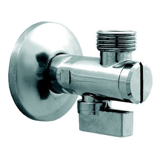 Dekoratīvais leņķa lodventīlis ar filtru  PREMIUM 1/2"x3/8”