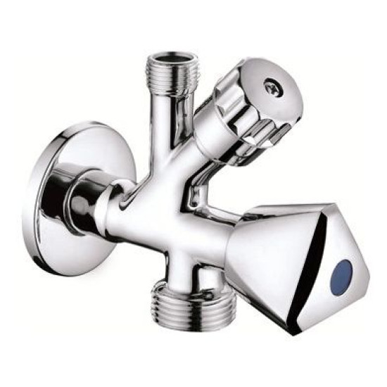 Dekoratīvais ventīlis kombinētais 1/2"x3/4"x3/8-10mm