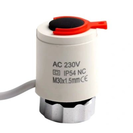 Kolektora izpildmehānisms (aktuators) 230V NC M30x1.5mm