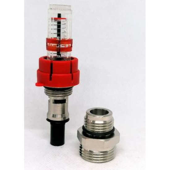 Rotameter (flow meter) for manifolds + nipple