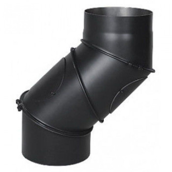 Adjustable four-section revision elbow 0-90º Ø130x2mm